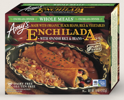 Amy's enchilada meal box